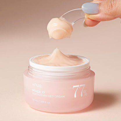 Peach 77% Niacin Enriched Cream